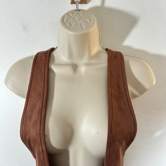 JACK by BB DAKOTA faux suede jumper overall skirt Womans‎ XS retro - Picture 4 of 8